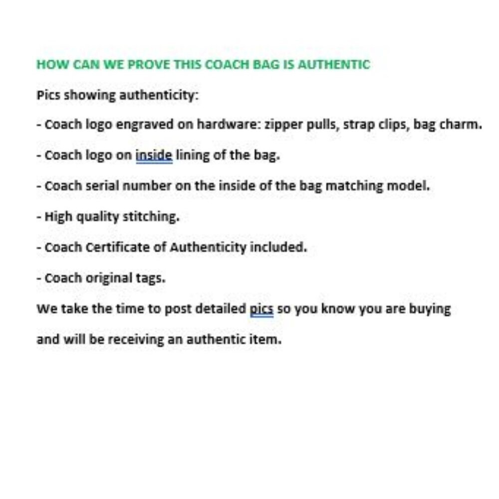 COACH Legacy pebbled leather medium carryall satchel crossbody -Defective - Picture 11 of 14